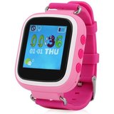 Ceas Smartwatch cu GPS Copii iUni Q80, Telefon incorporat, Buton SOS, Bluetooth, Roz